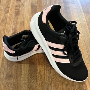 Adidas Black and Pink Women's Sneakers